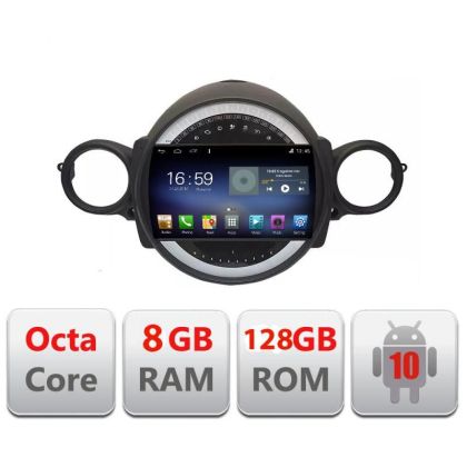 Navigatie Mini 2007-2011 Octa Core cu Android Radio Bluetooth Internet GPS WIFI DSP 8+128GB 4G Kit-mini-01+EDT-E609