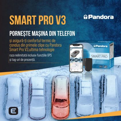 Kit pornire motor Toyota Camry 2021-, aplicatie telefon 4G, GPS (montaj inclus) - Pandora Smart Pro V3  cu taguri