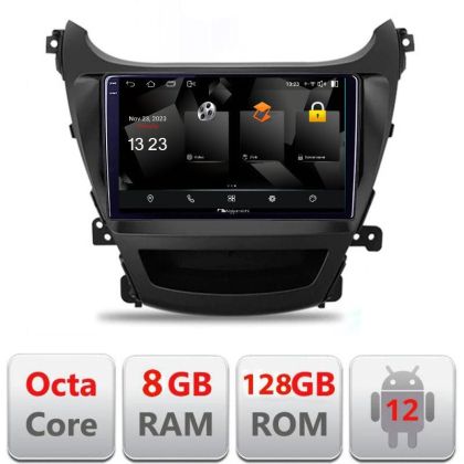 Navigatie HHyundai Elantra 2013-2015 5960Pro-359 Android Octa Core Qualcomm 2K Qled 8+128 DTS DSP 360 4G Optical