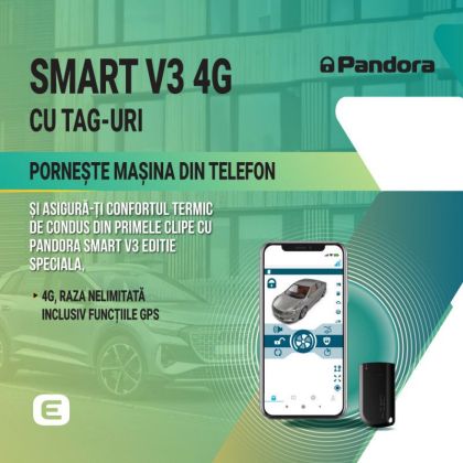 Kit pornire motor Chevrolet Tahoe gen 12 2021-, aplicatie telefon 4G, GPS (montaj inclus) - Pandora  Smart v3 (cu tag)