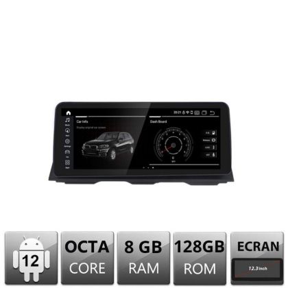 Navigatie BMW X1 E84 2010-2011 cu ecran CIC Android ecran 12.3" 8+128 4G BT