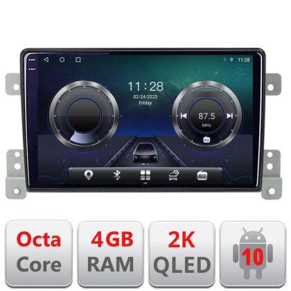 Navigatie Suzuki Grand Vitara Old C-053 Android Octa Core Ecran 2K QLED GPS 4G 4+32GB 360 KIT-053+EDT-E409-2K