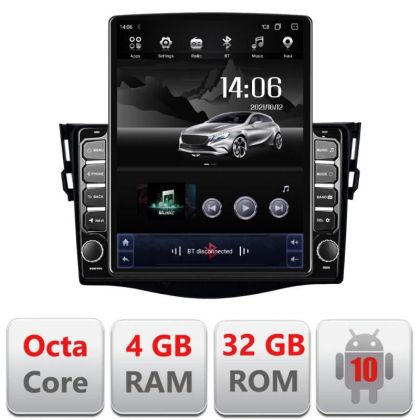 Navigatie Toyota RAV4 G-018 ecran tip TESLA 9.7" cu Android Radio Bluetooth Internet GPS WIFI 4+32GB DSP 4G Octa Core