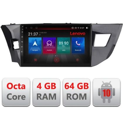 Navigatie Toyota Corolla 2013-2017 E-470 Octa Core cu Android Radio Bluetooth Internet GPS WIFI DSP 4+64GB 4G