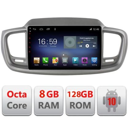 Navigatie KIA Sorento 2015-2018 Manual F-6528 Octa Core cu Android Radio Bluetooth Internet GPS WIFI DSP 8+128GB 4G