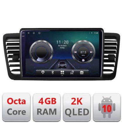 Navigatie Subaru Outback Legacy C-SU02 Android Octa Core Ecran 2K QLED GPS 4G 4+32GB 360 KIT-SU02+EDT-E409-2K