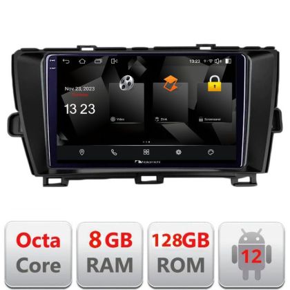 Navigatie Toyota Prius 2009-2014 5960Pro-TY39 Android Octa Core Qualcomm 2K Qled 8+128 DTS DSP 360 4G Optical