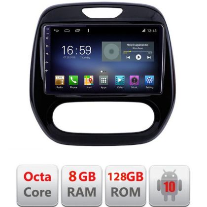 Navigatie Renault Captur 2013-2020 Android radio gps internet Octa Core 8+128 LTE KIT-captur-v2+EDT-E609