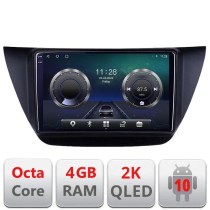 Navigatie Mitubishi Lancer 2001-2007 C-lancer07 Android Octa Core Ecran 2K QLED GPS 4G 4+32GB 360 KIT-lancer07+EDT-E409-2K