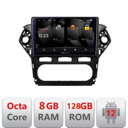 Navigatie Ford Mondeo 2010-2014 5960Pro-MONDEO-CLIMA Android Octa Core Qualcomm 2K Qled 8+128 DTS DSP 360 4G Optical