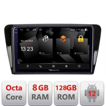 Navigatie Skoda Rapid Seat Toledo 2013+Android Octa Core Qualcomm 2K Qled 8+128 DTS DSP 360 4G Optical