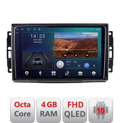 Navigatie Chrysler Jeep B-202 Android Ecran QLED octa core 4+64 carplay android auto KIT-202+EDT-E310V3 v3