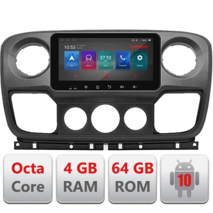 Navigatie Opel Movano, Renault Master 2010-2021 Android radio gps internet Octa Core 4+64GB LTE ecran de 10.33'