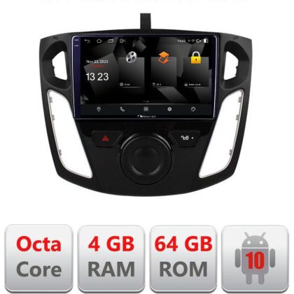 Navigatie Ford Focus 3 5510-150 Android Octa Core 720p 4+64 DSP 360 camera carplay android auto