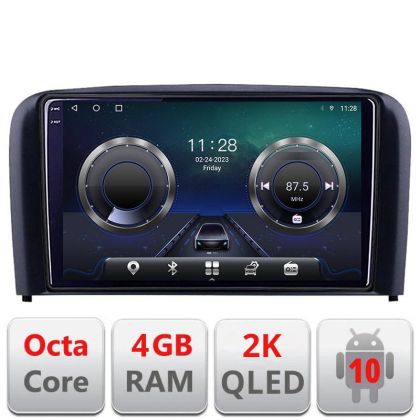 Navigatie Volvo S80 2004-2006 C-S80 Android Octa Core Ecran 2K QLED GPS 4G 4+32GB 360 KIT-S80+EDT-E409-2K