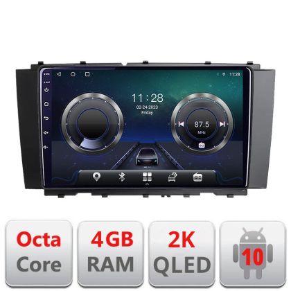 Navigatie Mercedes CLK W209 Android ecran Qled 2K Octa core 4+32 Kit-w209+EDT-E409-2K