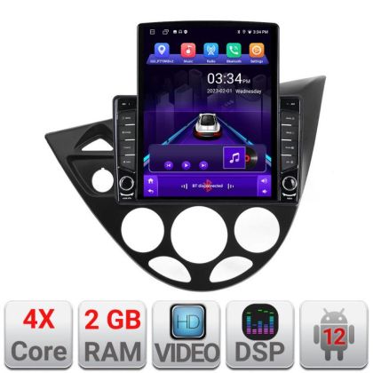 Navigatie Ford Focus 1 1998-2004 Android radio gps internet quad core 2+32 ecran vertical 9.7" kit-focus1+EDT-E708