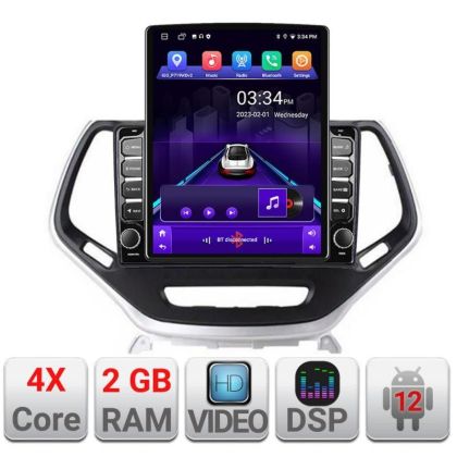 Navigatie Jeep Cherokee 2014-2019 Manual K-248 ecran tip TESLA 9.7" cu Android Radio Bluetooth Internet GPS WIFI 2+32