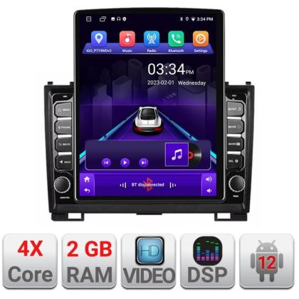 Navigatie Hummer H2 2008-2009 ecran tip TESLA 9.7" cu Android Radio Bluetooth Internet GPS WIFI 2+32 DSP Quad Core