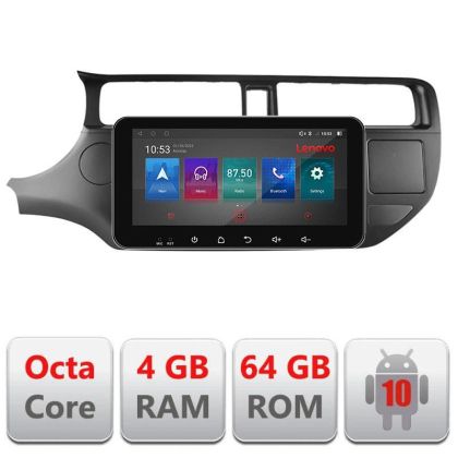 Navigatie Kia Rio 2011-2013 I-204 4+64 ecran 10.33" Android Waze USB Navigatie Internet Youtube Radio