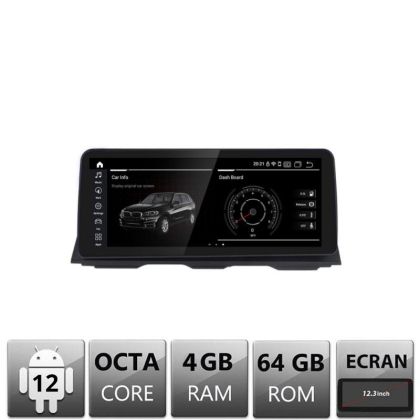 Navigatie BMW X1 E84 2010-2011 cu ecran CIC Android ecran 12.3" 4+64 4G BT