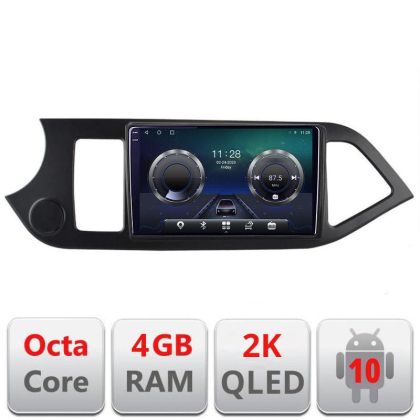 Navigatie Kia Picanto 2011-2015 C-217 Android Octa Core Ecran 2K QLED GPS 4G 4+32GB 360 KIT-217+EDT-E409-2K