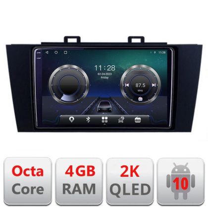 Navigatie Subaru Outback 2014-2019 C-OUTBACK5 Android Octa Core Ecran 2K QLED GPS 4G 4+32GB 360 KIT-OUTBACK5+EDT-E409-2K