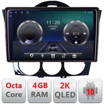 Navigatie Mazda RX8 2008-2011 Android Octa Core Ecran 2K QLED GPS 4G 4+32GB 360 kit-rx8-11+EDT-E409-2K