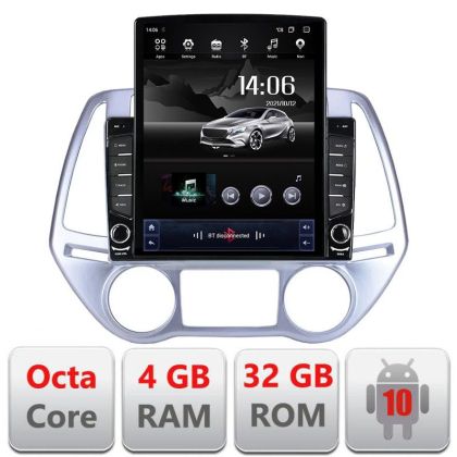 Navigatie HHyundai I20 2011-2014 manual si automat Android radio gps internet Octa Core 4+64 LTE Kit-i20-2012+EDT-E709