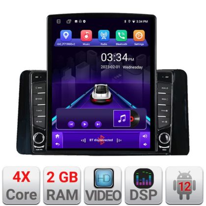 Navigatie Skoda Kamiq 2019- Android radio gps internet quad core 2+32 ecran vertical 9.7" Kit-kamiq+EDT-E708