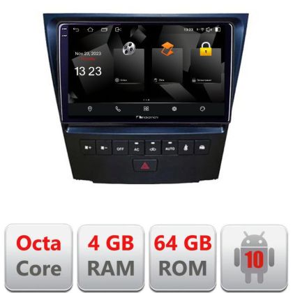 Navigatie Lexus GS-04 2004-2011 5510- GS-04 Android Octa Core 720p 4+64 DSP 360 camera carplay android auto