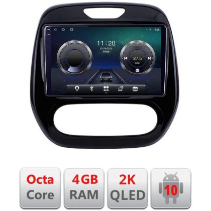 Navigatie Renault Captur 2013-2020 Android ecran Qled 2K Octa core 4+32 KIT-captur-v2+EDT-E409-2K