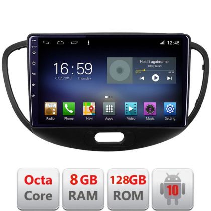 Navigatie HHyundai I10 2007-2013 Android radio gps internet Octa Core 8+128 LTE KIT-i10-2007+EDT-E609