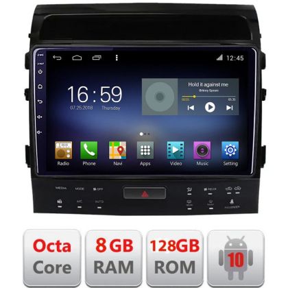 Navigatie Toyota Landcruiser 200 V8 2007-2015 cu navi si 360 Android radio gps internet Octa Core 8+128 LTE KIT-381-360+EDT-E609