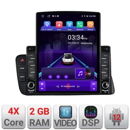 Navigatie Audi A4 A5 B8 cu MMI3G Android radio gps internet quad core 2+32 ecran vertical 9.7" KIT-a4-3G+EDT-E708