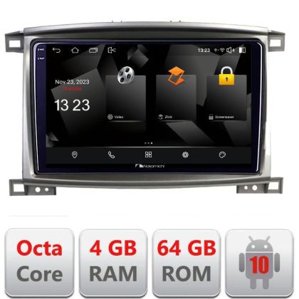 Navigatie Toyota Land Cruiser L100 2002-2008 5510-L100 Android Octa Core 720p 4+64 DSP 360 camera carplay android auto v1