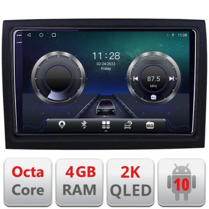 Navigatie Fiat ducato 2006- C-ducato Android Octa Core Ecran 2K QLED GPS 4G 4+32GB 360 KIT-ducato+EDT-E409-2K v1