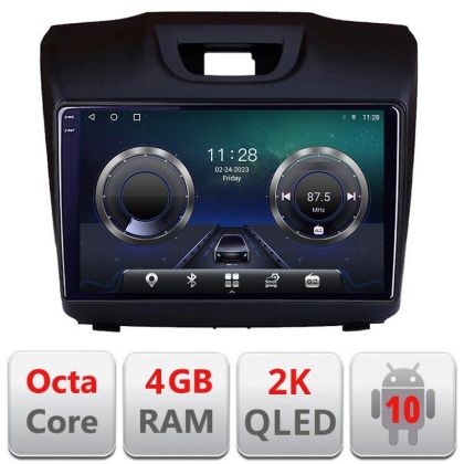 Navigatie Isuzu D-Max C-2234 Android Octa Core Ecran 2K QLED GPS 4G 4+32GB 360 KIT-2234+EDT-E409-2K v1