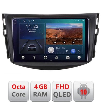 Navigatie Toyota RAV4 B-018 Android Ecran QLED octa core 4+64 carplay android auto KIT-018+EDT-E309V3