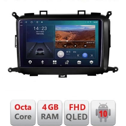 Navigatie Kia Carens 2013-2018 B-2023 Android Ecran QLED octa core 4+64 carplay android auto KIT-2023+EDT-E309V3