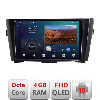 Navigatie Nissan Qashqai B-353 Android Ecran QLED octa core 4+64 carplay android auto KIT-353+EDT-E309V3