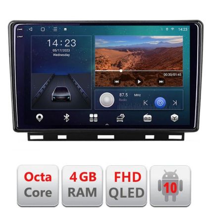 Navigatie Renault Clio 5 B-Clio5  Android Ecran QLED octa core 4+64 carplay android auto KIT-clio5+EDT-E309V3