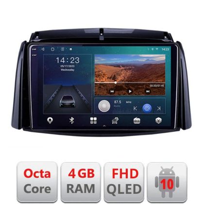 Navigatie Renault Koleos 2009-2016 B-KOLEOS Android Ecran QLED octa core 4+64 carplay android auto KIT-KOLEOS+EDT-E309V3