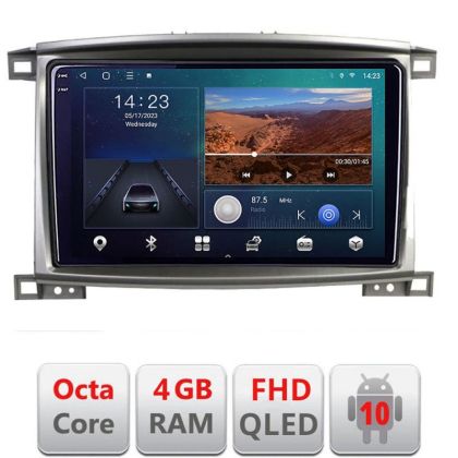 Navigatie Toyota Land Cruiser L100 2002-2008 B-L100 Android Ecran QLED octa core 4+64 carplay android auto KIT-l100+EDT-E309V3