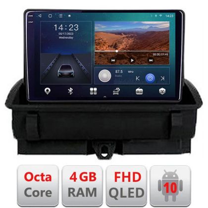 Navigatie Audi Q3 2011-2018 Android Ecran QLED octa core 4+64 carplay android auto KIT-q3+EDT-E309V3