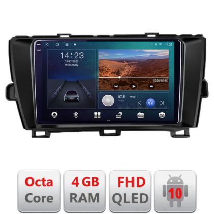 Navigatie Toyota Prius 2009-2014 B-TY39 Android Ecran QLED octa core 4+64 carplay android auto KIT-TY39+EDT-E309V3