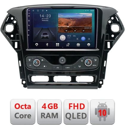 Navigatie Ford Mondeo 2011-2014 Android radio gps internet quad core 4+64 carplay android auto KIT-mondeo-nav-10+EDT-E309v3