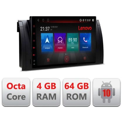 Navigatie BMW E39 si E53 E-082 Octa Core cu Android Radio Bluetooth Internet GPS WIFI DSP 4+64GB 4G