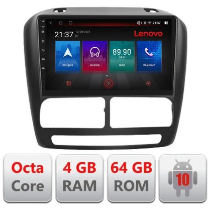 Navigatie Fiat Doblo 2010-2017 si Opel Combo 2010-2017 4+64 GB Octa Core LTE Android radio gps internet Kit-DOB v1