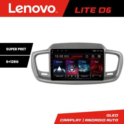 Navigatie Kia Sorento 2015-2018 Lenovo Kit-6528 8 core 6+128 GB Android Waze USB Navigatie Internet Youtube Radio